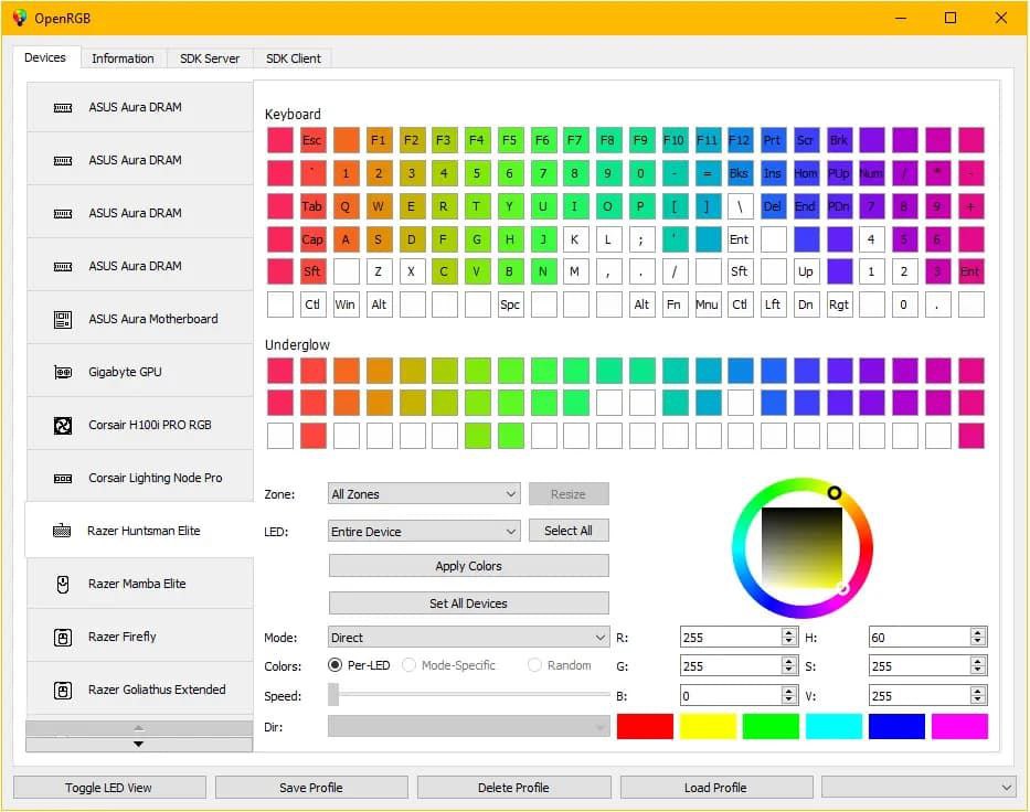 OpenRGB Windows
