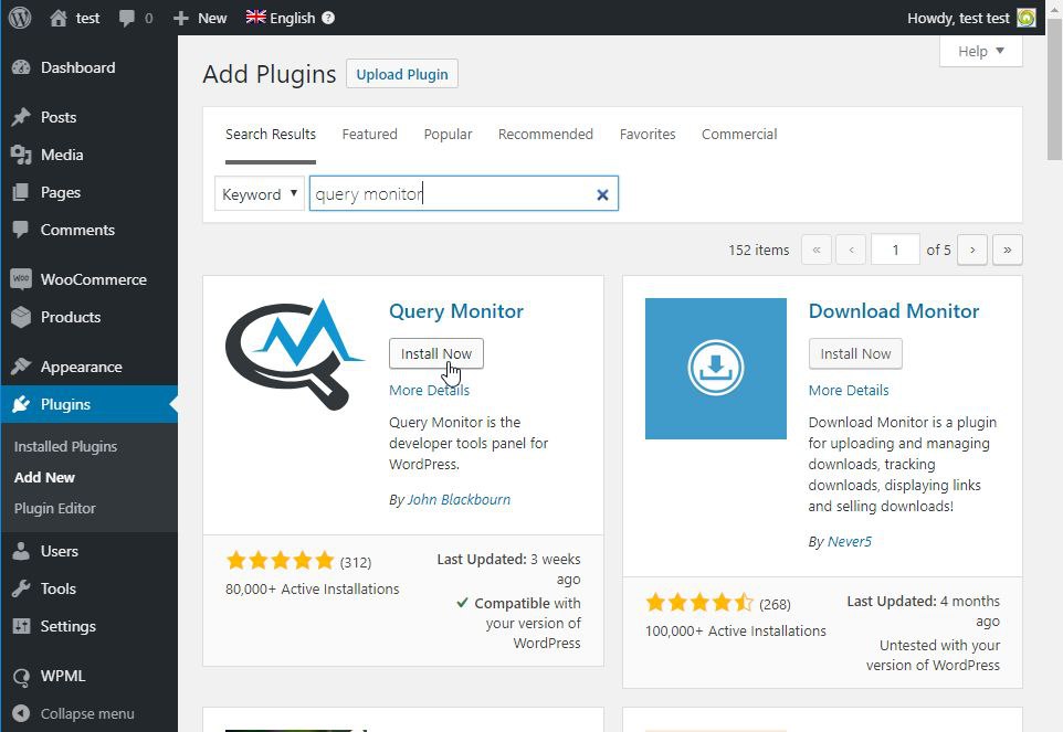 Query Monitor WP